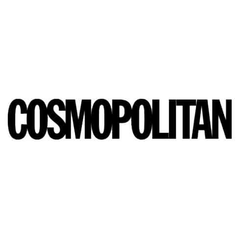 Cosmopolitan magazine logo in black text on a white background.