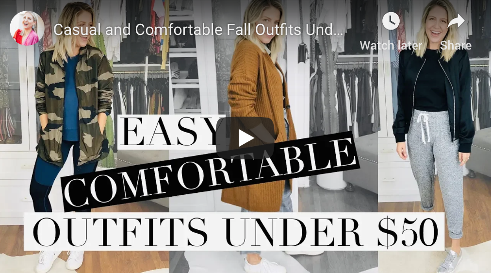 “Casual and Comfortable Fall Outfits Under $50” video on my Lindsay’s Latest channel!