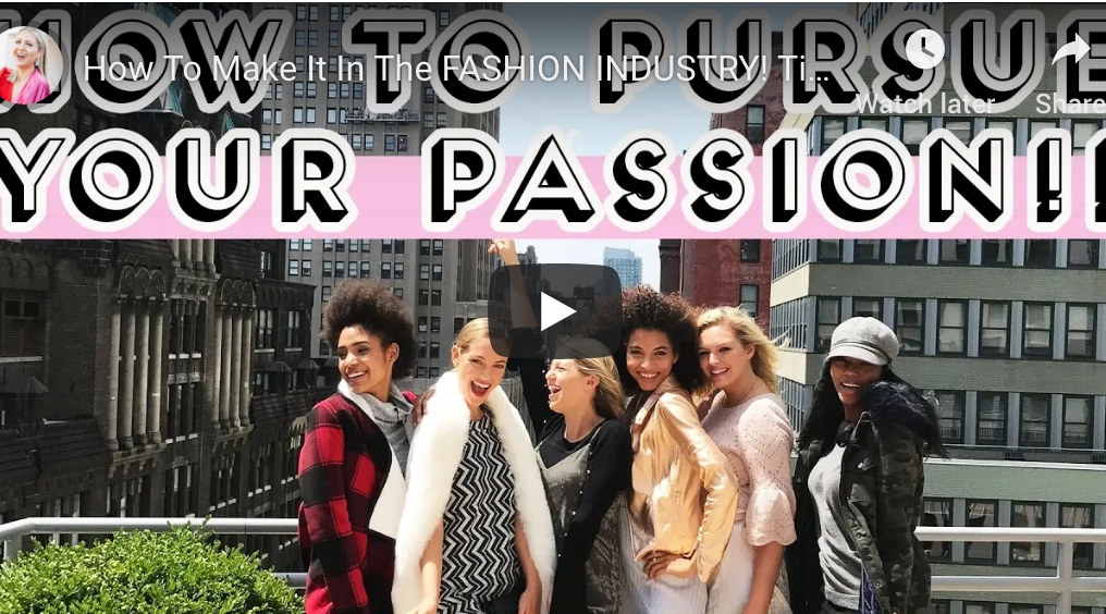 “How To Make It In The FASHION INDUSTRY! Tips + My Story” video on my Lindsay’s Latest channel!