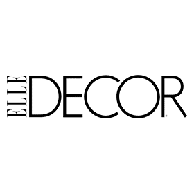 Elle Decor logo in black font on a white background