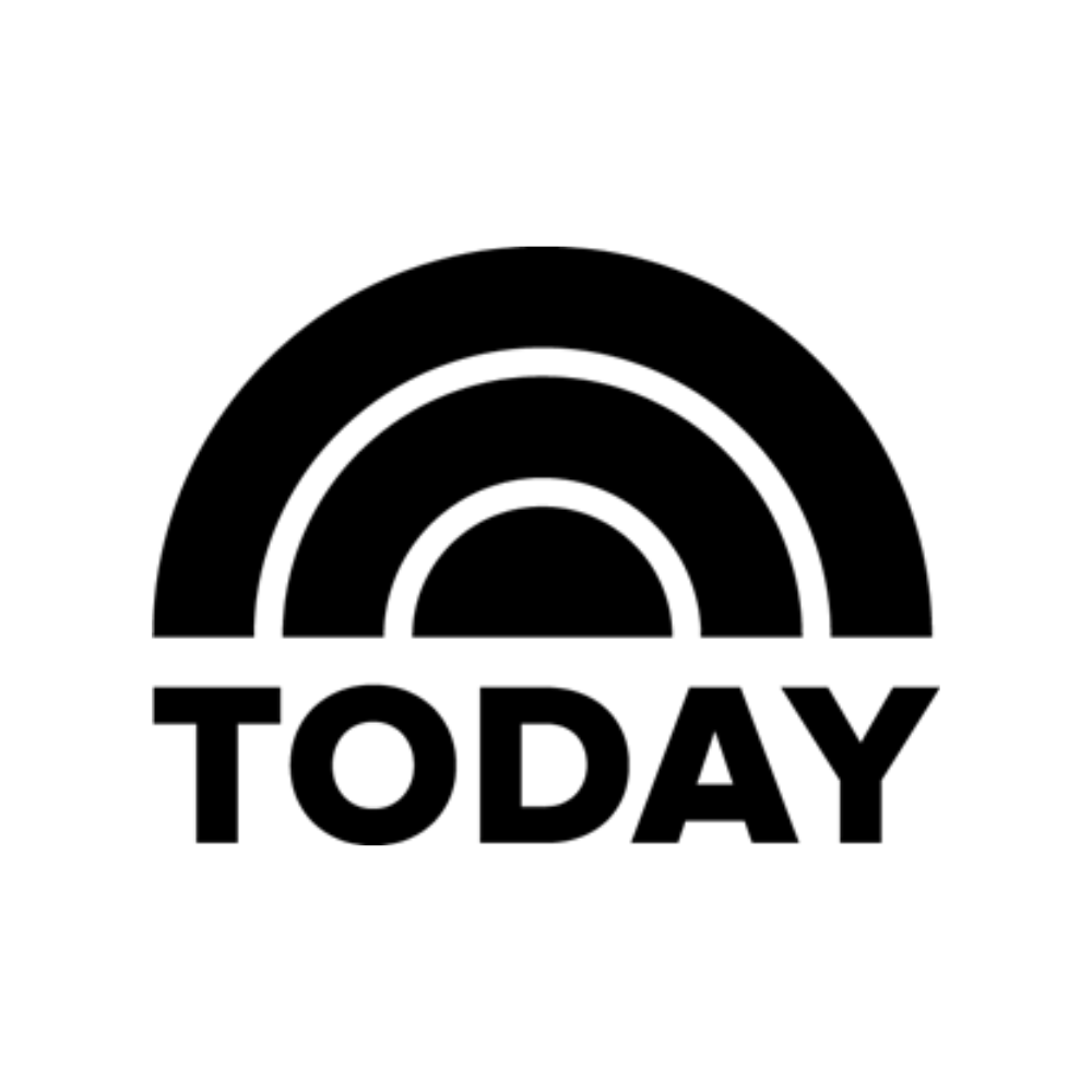 Today Show logo featuring a semicircle design in black and white.