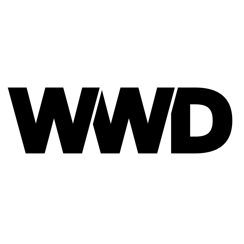 Women's Wear Daily (WWD) logo in black and white.