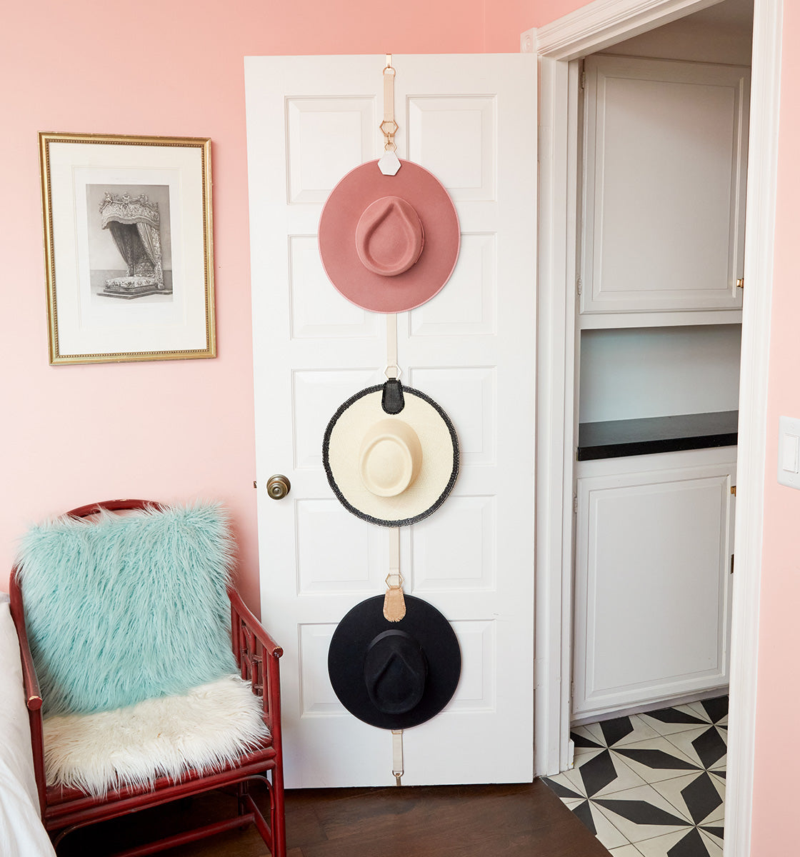 The Collector - Lindsay Albanese organizes hats using three TOPTOTE hat clips