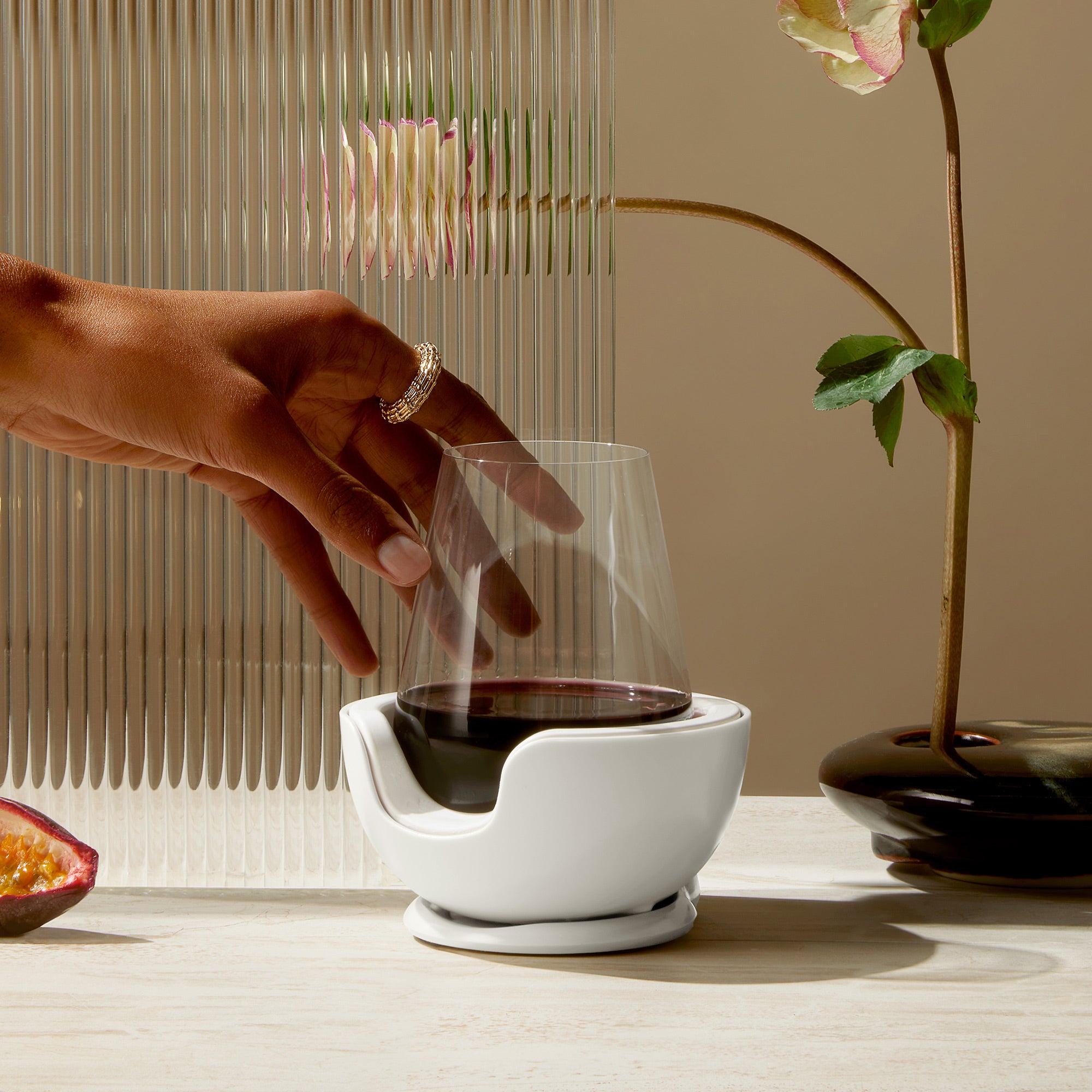 Vochill stemless wine chillers keep your wine cold for up to three hours