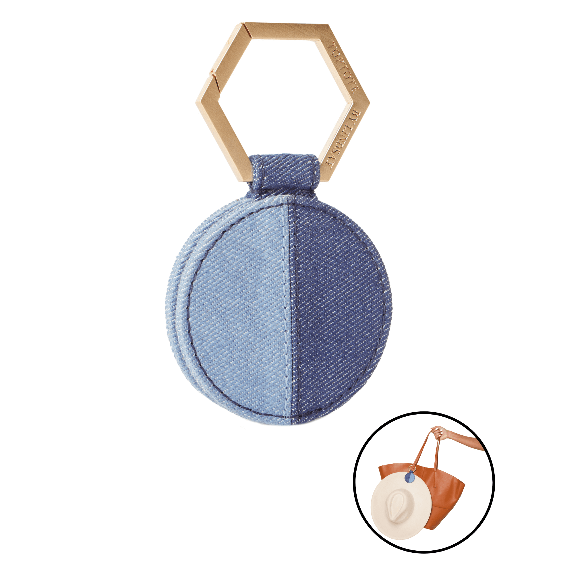toptote by Lindsay Albanese magnetic hat clip to hold your hat when you travel