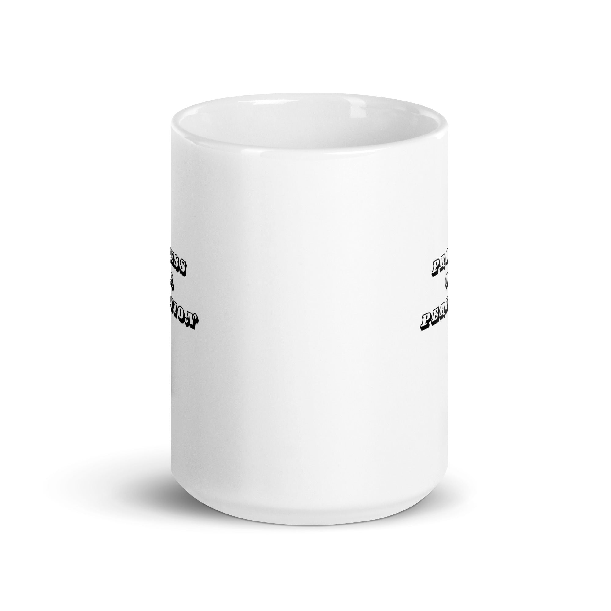 'Progress over Perfection' 15 oz Mug