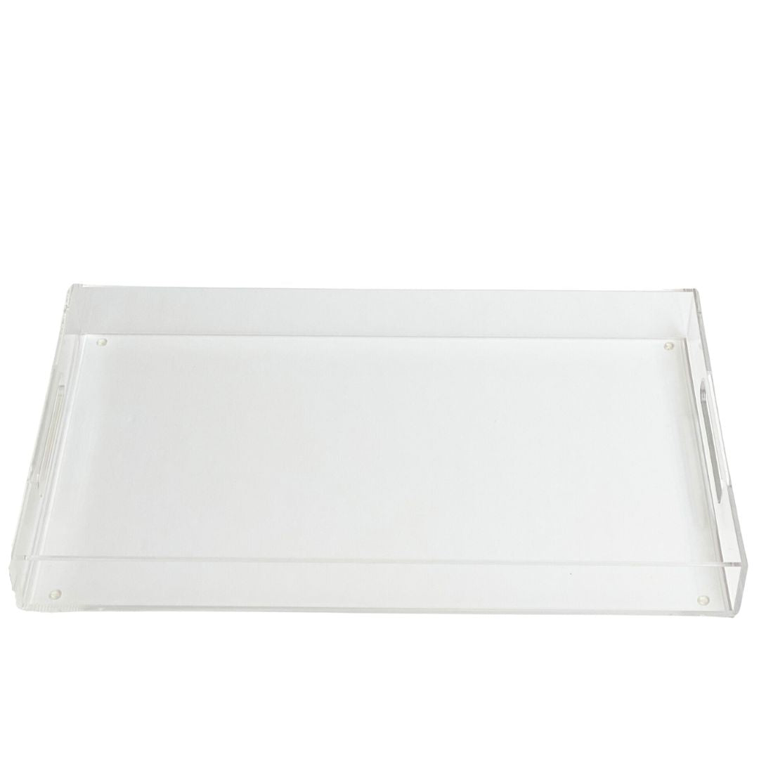 Statement Home clear acrylic serving tray 
