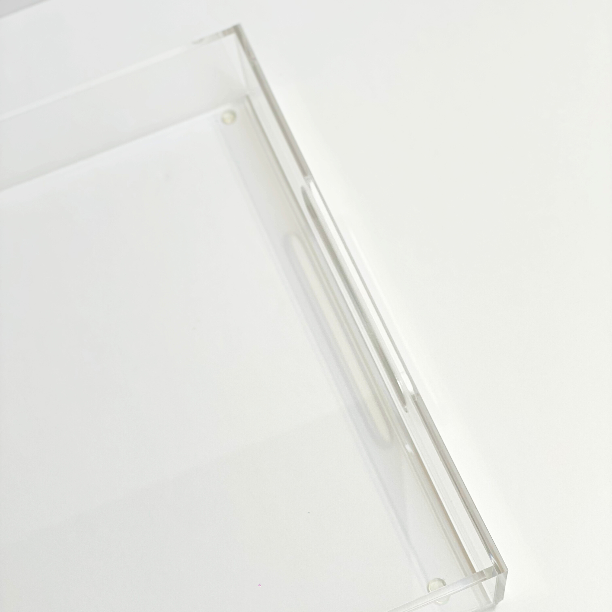 Statement Home clear acrylic serving tray