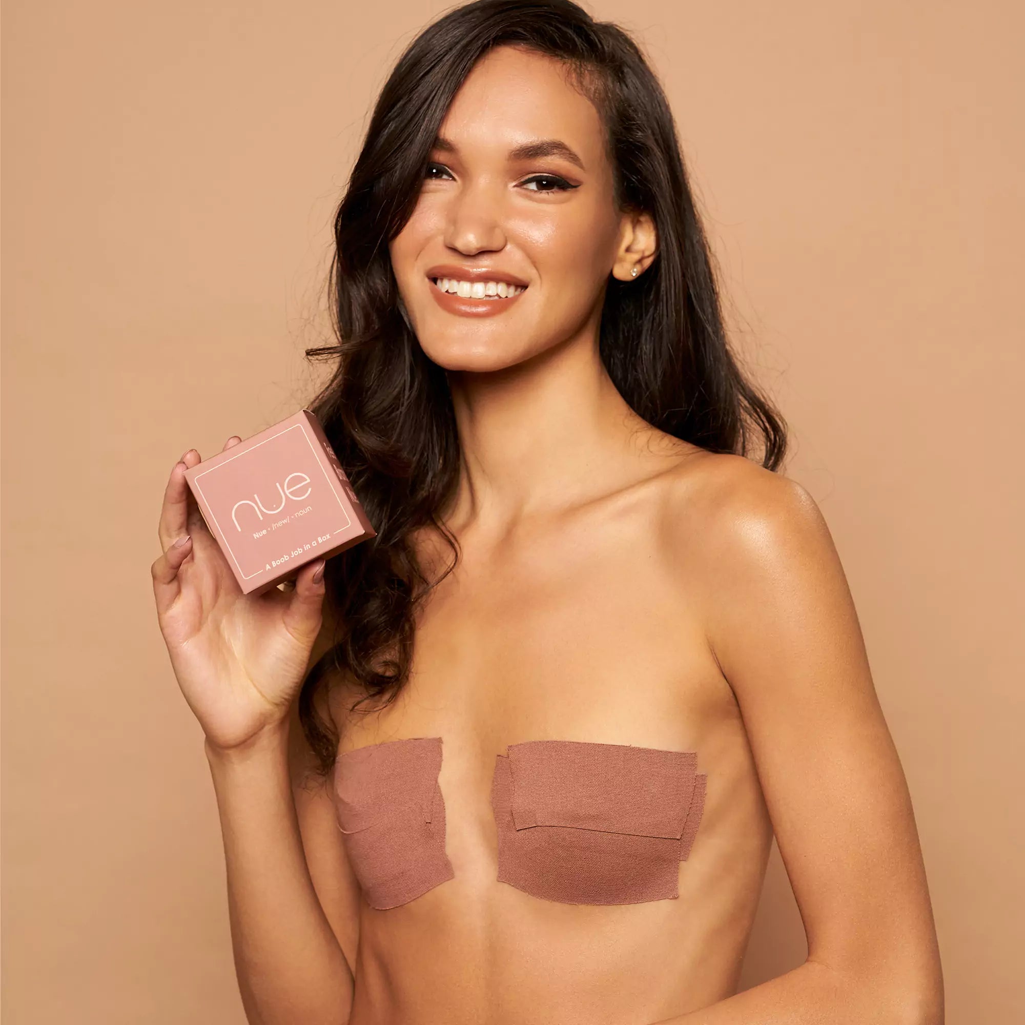 Medium Boob Tape with Smiling Model  The Brand Nue