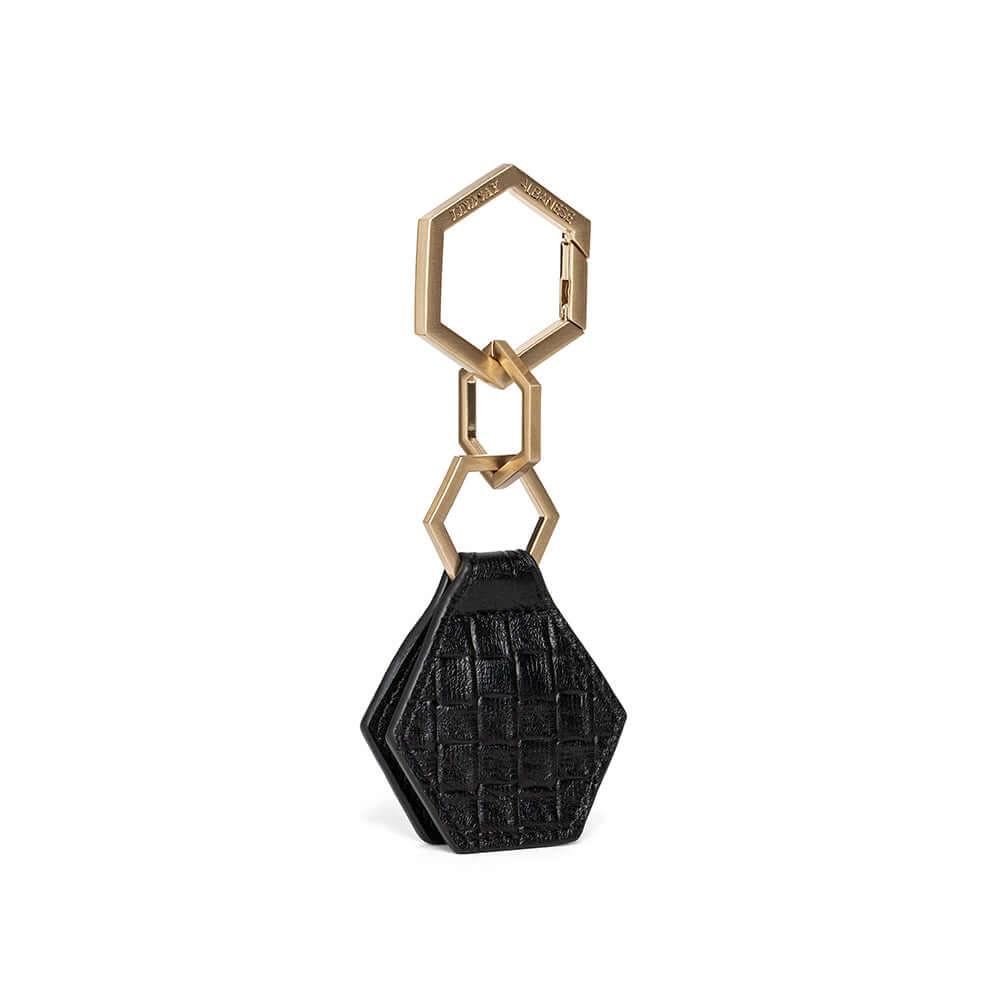  Hex TOPTOTE by Lindsay Albanese magnetic hat clip with gold hardware and black genuine leather 