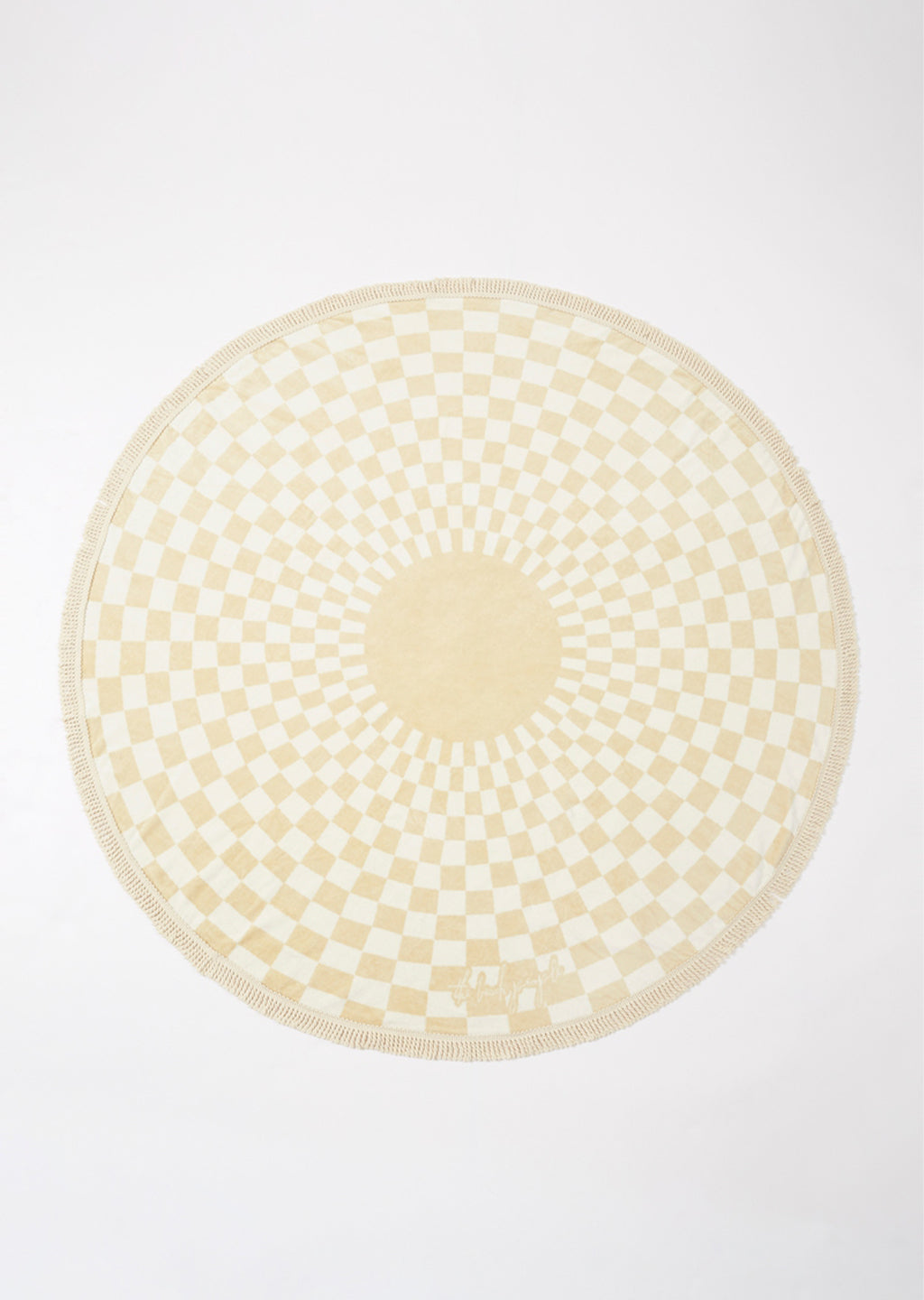 The Beach People Oasis Round Towel laying flat